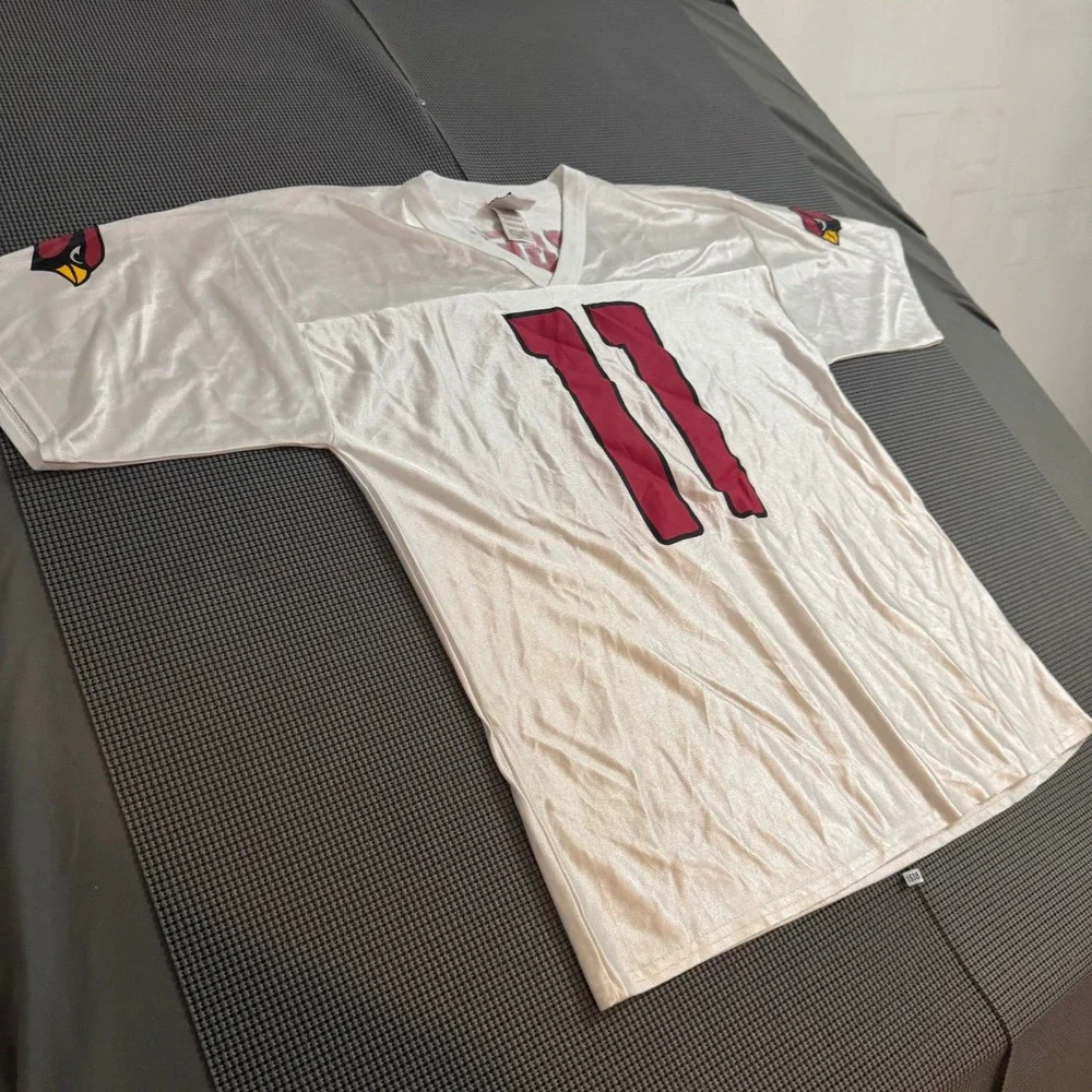 NFL Arizona Cardinals Larry Fitzgerald 11 Jersey White Mens Large L Fan Apparel
